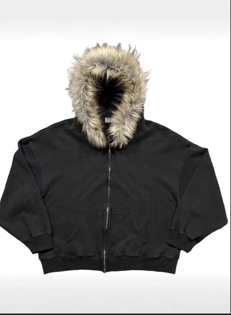 Plush Hooded jacket