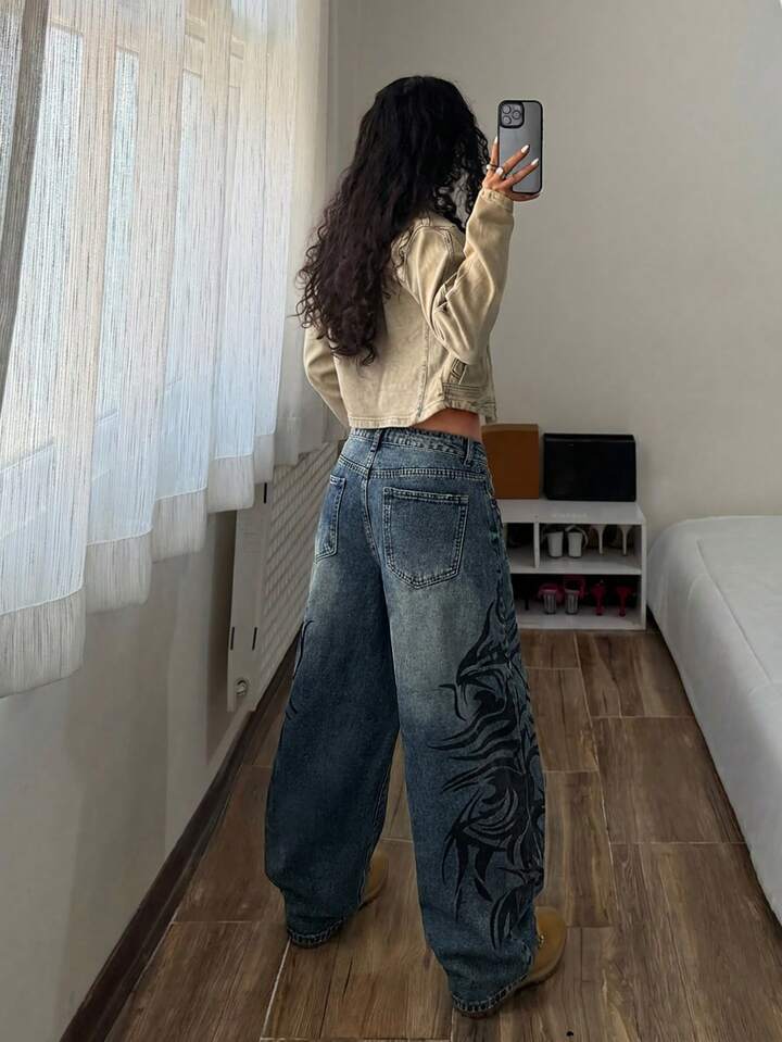 Women's wide-leg jeans