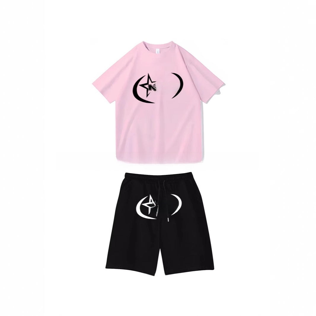 Straight Pants Unisex Set