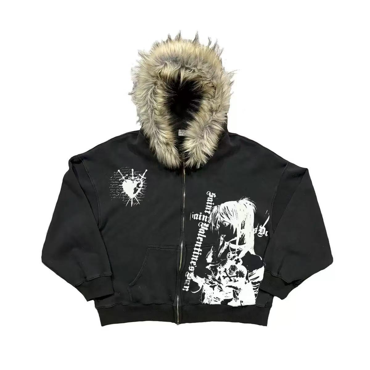 Plush Hooded jacket