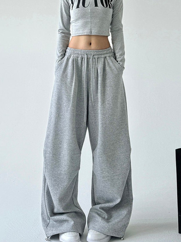 Womens High Waisted Straight Leg Sweatpants