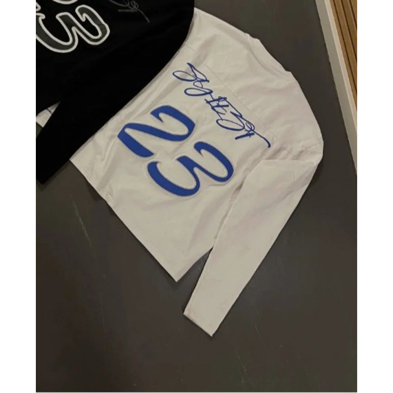 Letter Print Cotton Streetwear T-Shirt