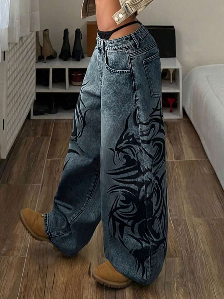 Women's wide-leg jeans