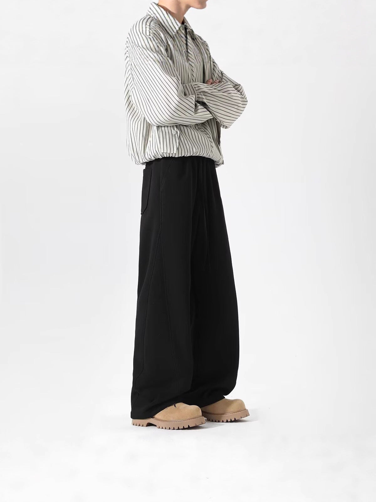 Mens Heavyweight Curved Hem Sweatpants