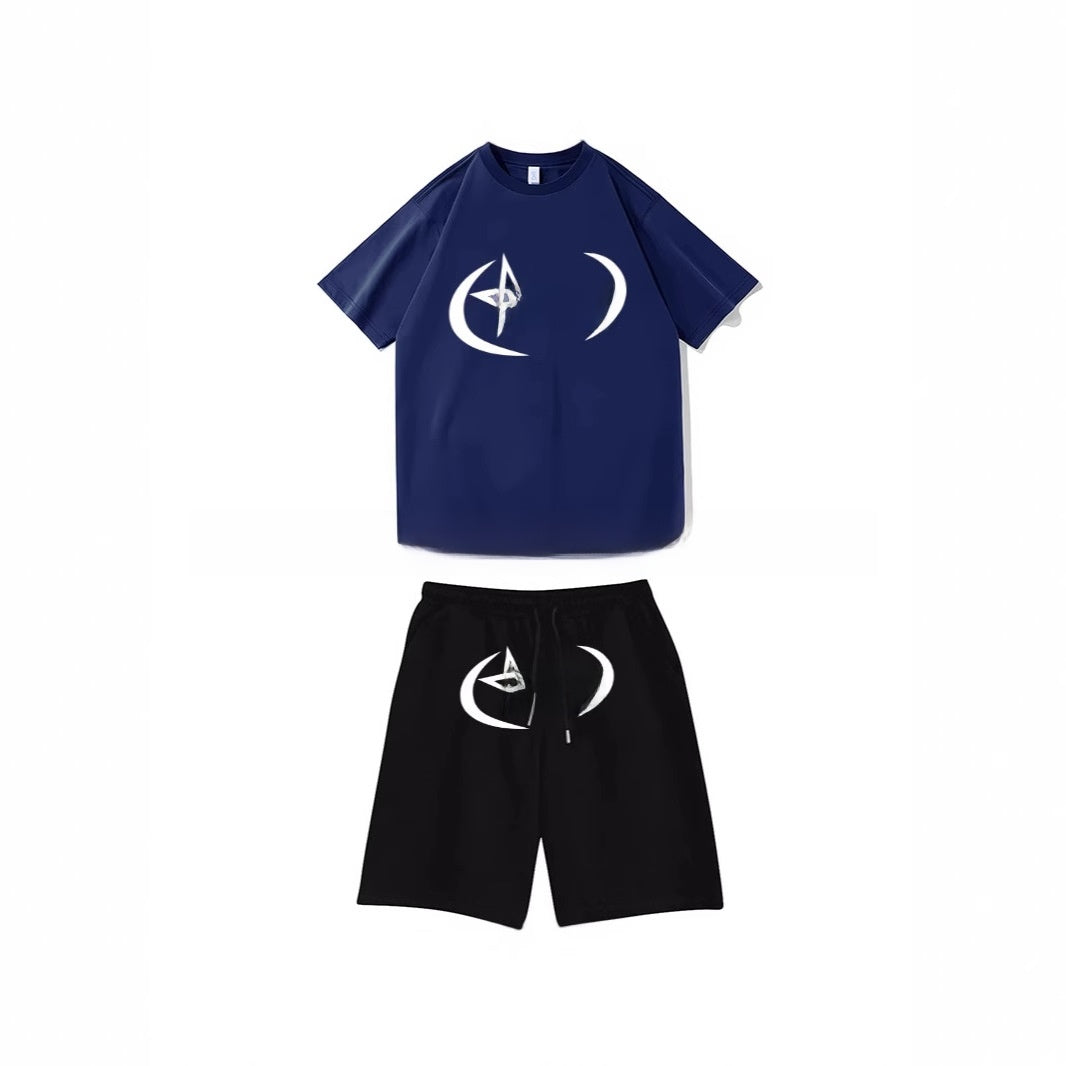Straight Pants Unisex Set