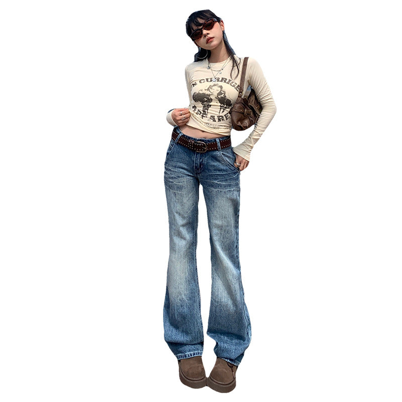 Low-Waisted Bootcut Jeans for Women