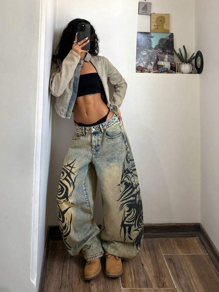 Women's wide-leg jeans