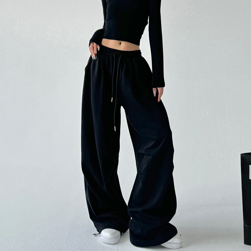 Womens High Waisted Straight Leg Sweatpants