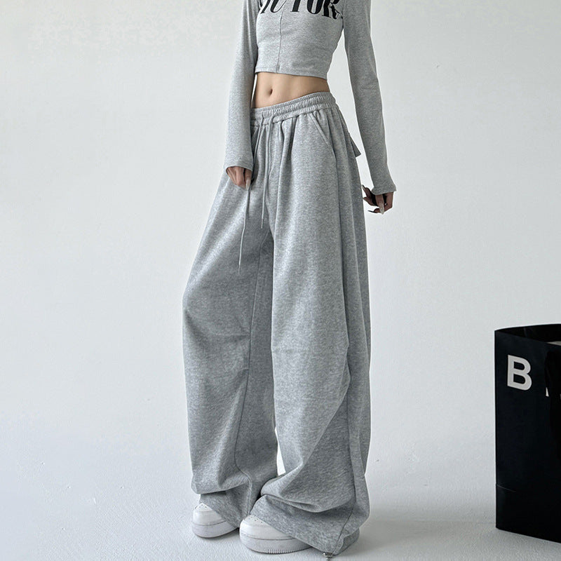 Womens High Waisted Straight Leg Sweatpants
