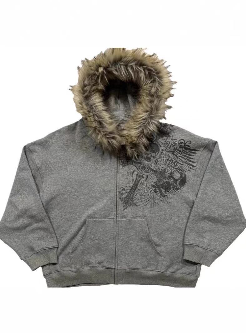 Plush Hooded jacket