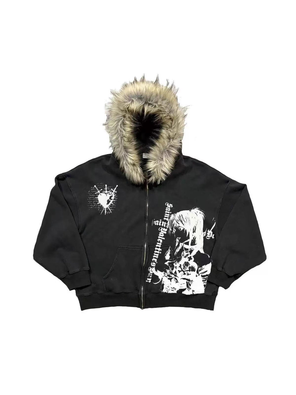 Plush Hooded jacket
