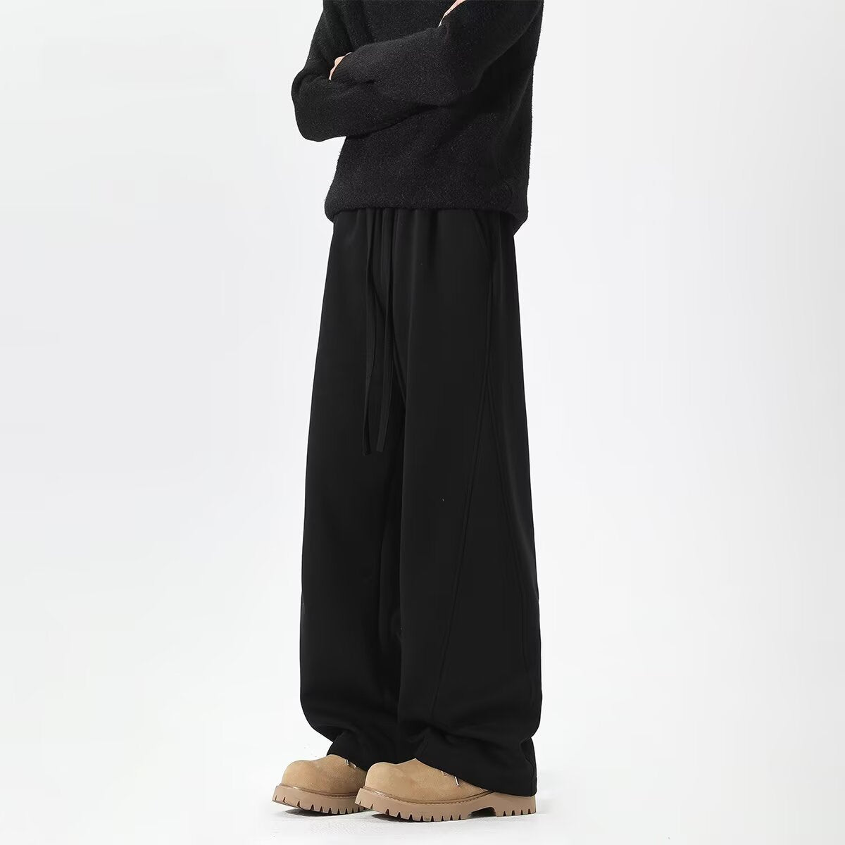 Mens Heavyweight Curved Hem Sweatpants