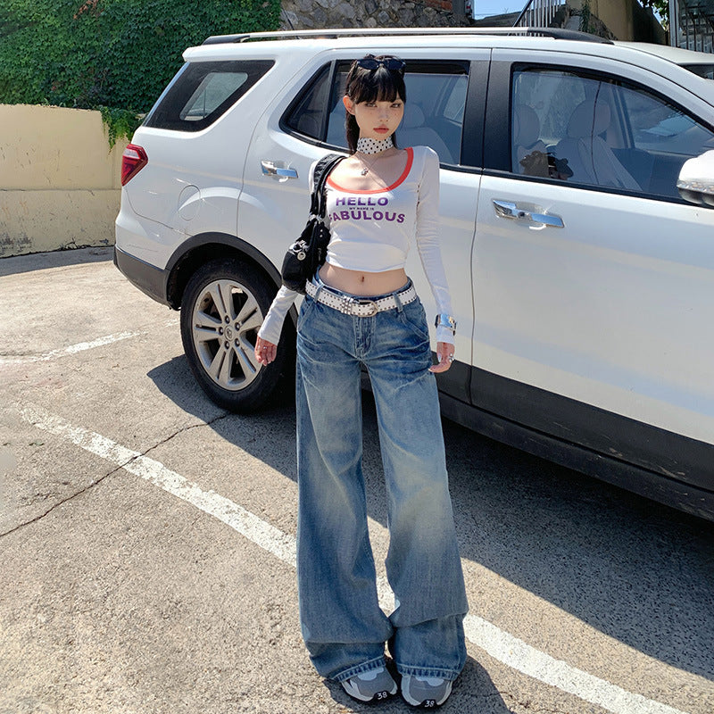 Low-Waisted Bootcut Jeans for Women