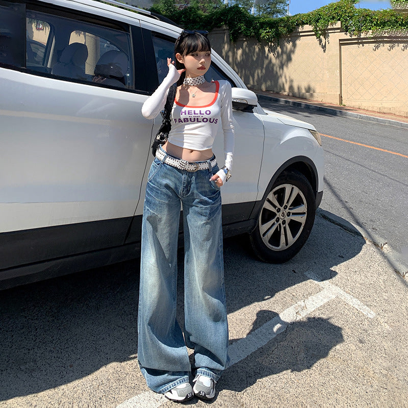 Low-Waisted Bootcut Jeans for Women