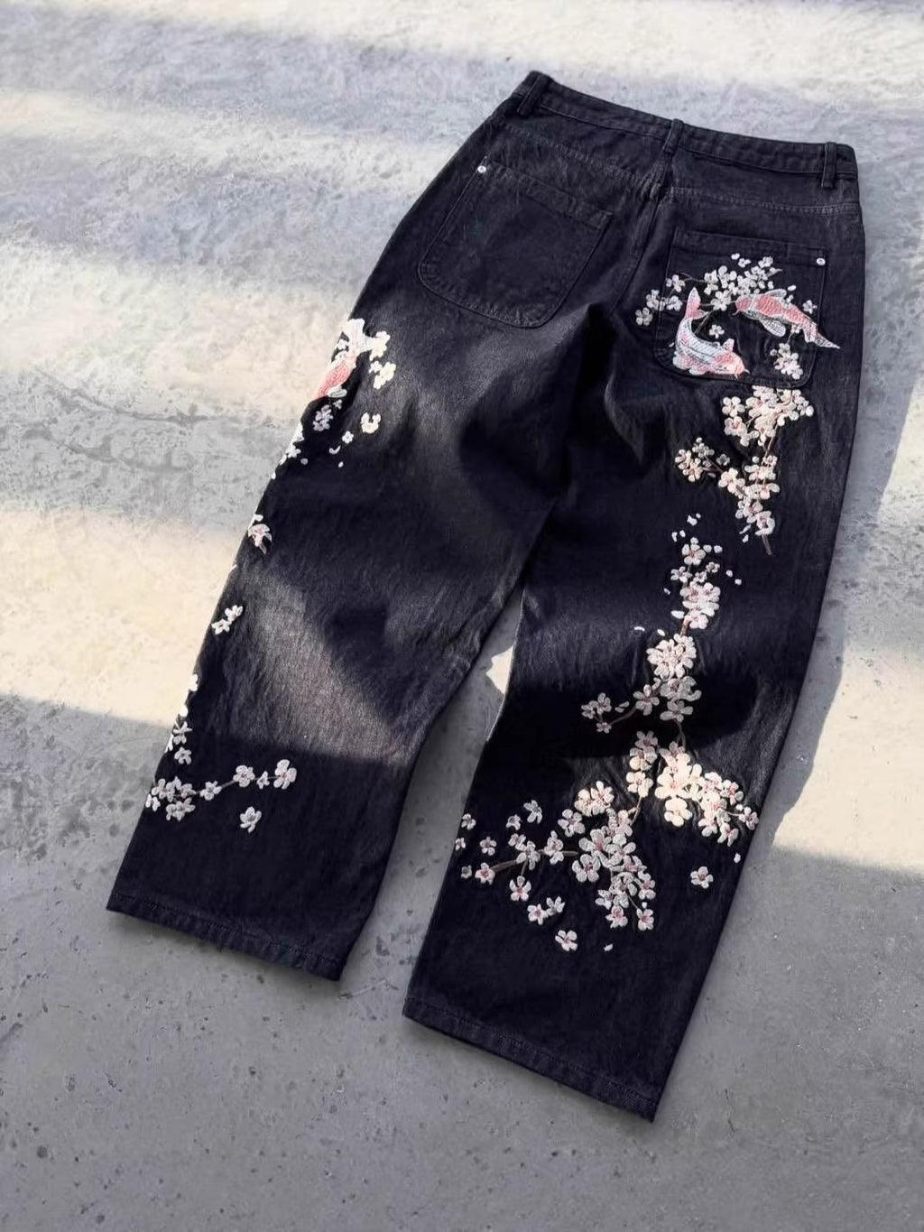Floral Embroiled Jeans
