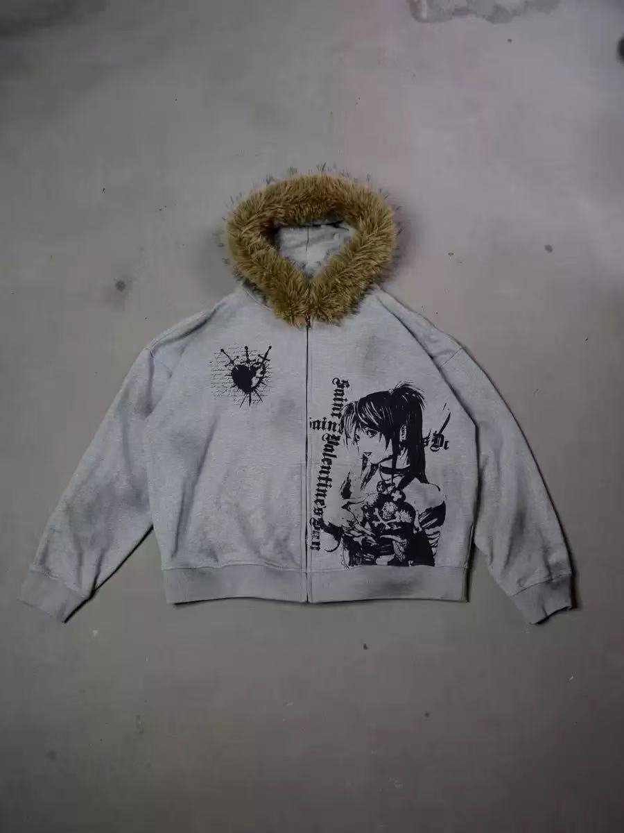Plush Hooded jacket