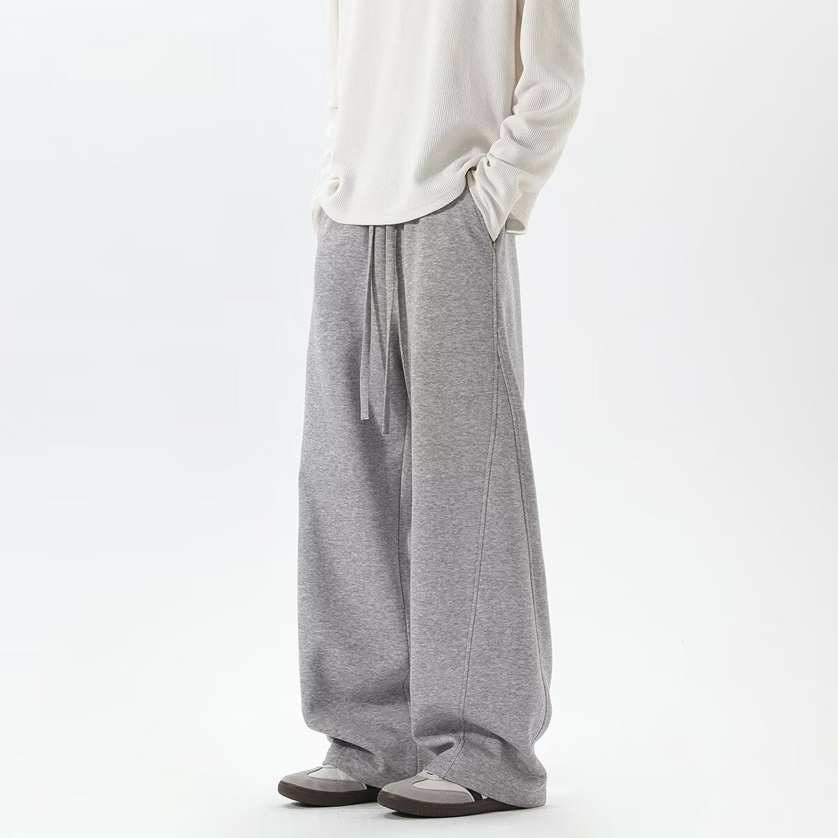 Mens Heavyweight Curved Hem Sweatpants