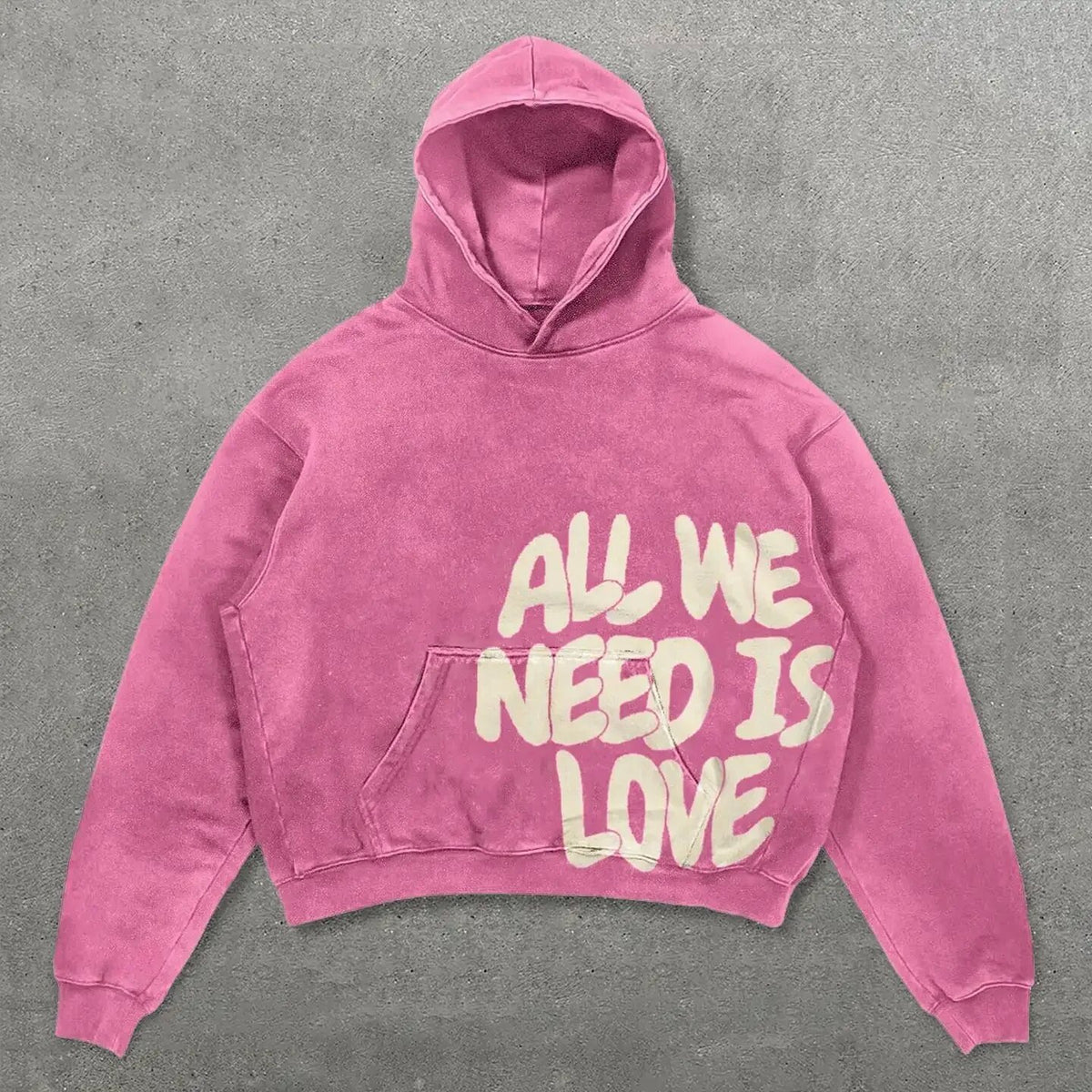 Retro Skull Print Hoodie Streetwear