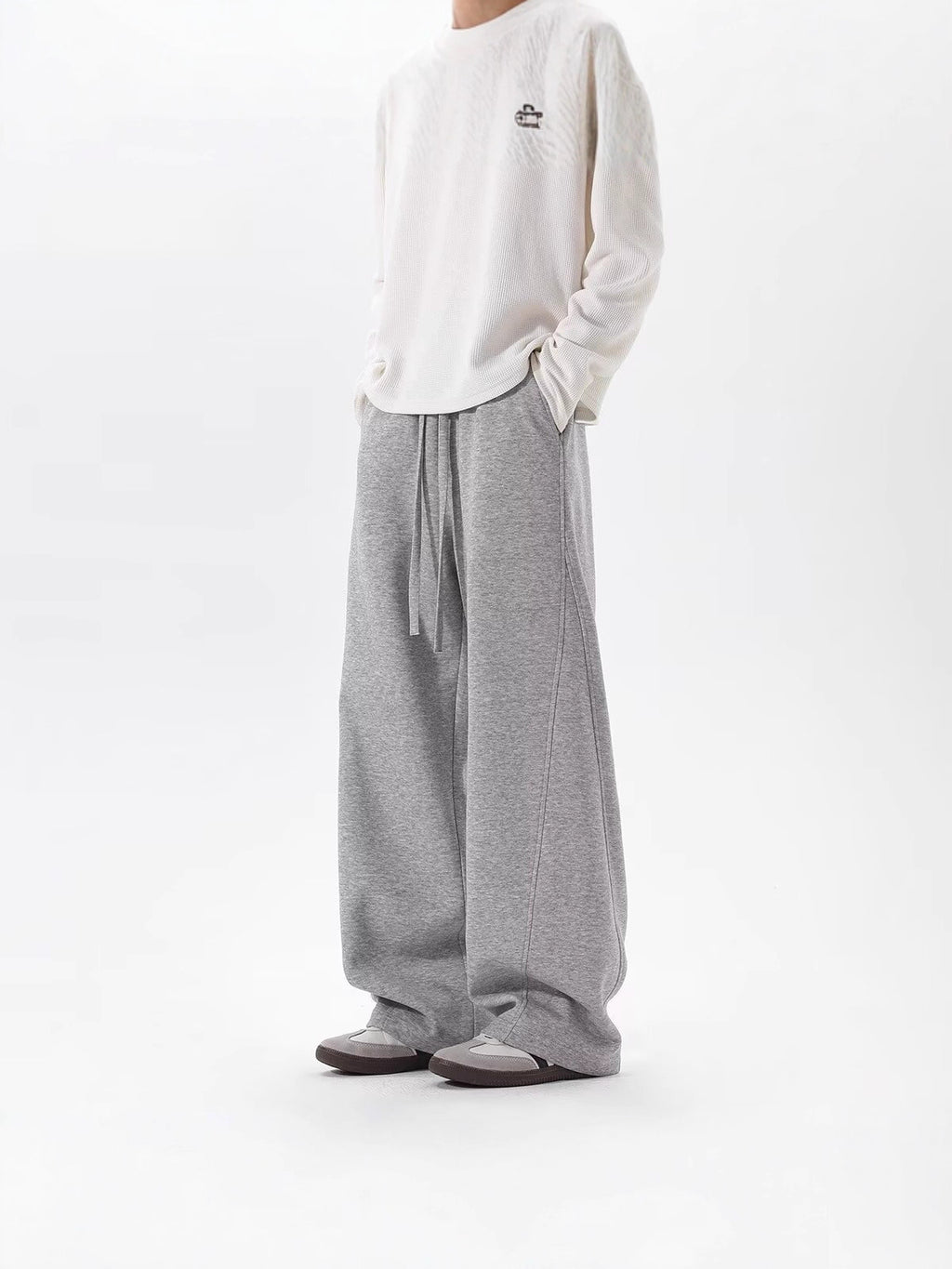 Mens Heavyweight Curved Hem Sweatpants