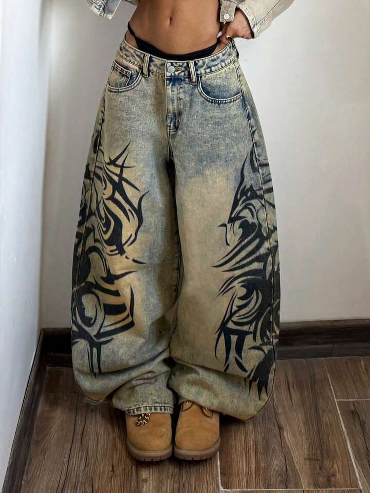 Women's wide-leg jeans