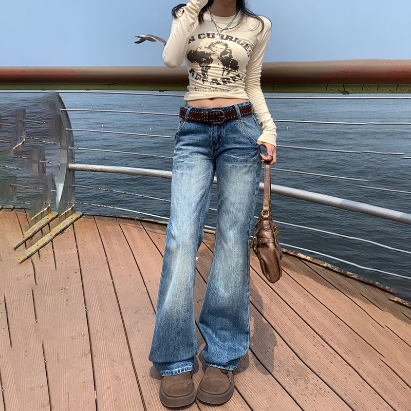 Low-Waisted Bootcut Jeans for Women