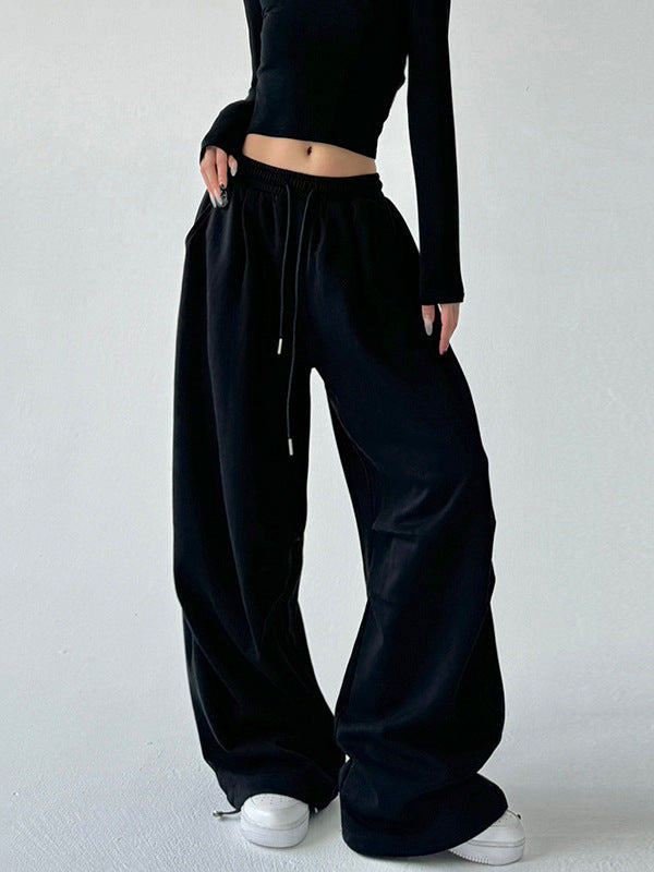 Womens High Waisted Straight Leg Sweatpants